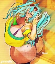 1girls animated ass_clapping brazilian_miku huge_ass mp4 tagme video
