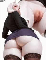 1girls ai_generated ass ass_cleavage ass_crack ass_focus big_ass big_breasts bottom_view bubble_ass bubble_butt collage cute cute_face dark_nipples female furry furry_only hentai horns horny horny_female large_ass large_breasts low-angle_view mature mature_female milf miniskirt mother multiple_views nipples original original_art original_artwork pencil_skirt pov_eye_contact pussy round_ass round_butt shirt srodskiy stockings sweat sweaty tagme toriel under_skirt vulgar white_fur wide