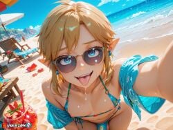 ai_generated anime aqua_eyes ass beach big_dick big_penis bikini black_hair blonde_hair blue_eyes clothes eyes fat_ass femboy gay genitals golden_hair hair highres hips hips_wider_than_shoulders japanese link link_(breath_of_the_wild) link_(tears_of_the_kingdom) long_hair male male_only massive_penis nintendo partially_clothed penis shades short slim_waist sunglasses the_legend_of_zelda trap twink uncensored userzon waist white_skin yaoi