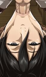 ai_generated attack_on_titan blowjob deepthroat mikasa_ackerman mouth