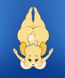 1girls animal_crossing animated animation anthro byondrage canid canine canis dat_ass diving domestic_dog female gif isabelle_(animal_crossing) loop nintendo nude solo swimming symmetrical underwater