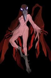 absurd_res ambiguous_gender artist_autophagyx faith_the_unholy_trinity hi_res humanoid malphas_(faith) zero_pictured