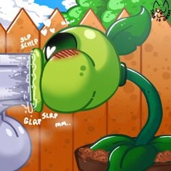 2025 2boys anon balls ballsack blowjob blush blush blushing_male flora_fauna gay genitals heart heart-shaped_pupils humanoid_genitalia humanoid_penis male male/male male_only male_penetrated male_penetrating oral oral_sex peashooter_(pvz) penis sucking sucking_penis tagme testicles wowthisisgreat yaoi