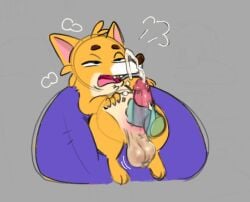 disembodied_hand ejaculation male male_only sitting telegram_sticker truemew