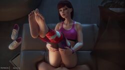 3d bra d.va overwatch sex sports_bra sportswear vgerotica