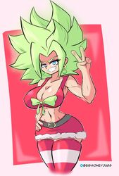 1girls 2018 abs aqua_eyes artist_name belly belly_button biceps big_breasts bigmoneyjugs bow bow_tie bowtie breasts christmas christmas_clothing christmas_outfit dragon_ball dragon_ball_super female female_focus female_only green_bow green_bowtie green_earrings green_hair green_nail_polish green_nails grin grinning hand_on_hip hourglass_figure huge_breasts kefla legendary_super_saiyan looking_at_viewer looking_pleasured muscles muscular muscular_female navel potara_earrings red_background red_nail_polish red_nails red_skirt red_topwear saiyan santa_costume shiny shiny_breasts shiny_hair shiny_skin shoulders smirk smirking solo_female super_saiyan thick thick_hips thick_legs thick_thighs thighhighs thighs twitter twitter_logo twitter_username v v_sign watermark white_background