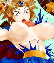 aburidashi_zakuro blush clothing dragon_quest dragon_quest_iii heroine_(dq3) medium_breasts roto tagme torn_clothes