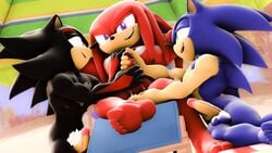 16:9 3d balls digital_media_(artwork) double_handjob erection feet genitals group handjob hi_res knuckles_the_echidna loafsfm male male/male male_only muscular muscular_male nipples pecs penile penis sex shadow_the_hedgehog smile sonic_(series) sonic_the_hedgehog video_games widescreen