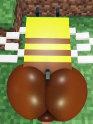 3d anal anal_sex animated ass bee bee_(minecraft) big_ass cum cum_in_ass cum_inside fat_ass_feral feral gay_sex male male/male minecraft minecraft_mob mojang muitetul no_sound penetration penis penis_in_ass sex steve_(minecraft) tagme video