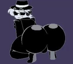 animated ass ass_focus big_ass big_butt bouncing_ass chance_(forsaken) clothed clothed_male fedora femboy forsaken_(roblox) gif loop looping_animation lowres male_only pixel_animation pixel_art roblox roblox_game robloxian sunglasses tagme up_and_down wearing_glasses zhengfox