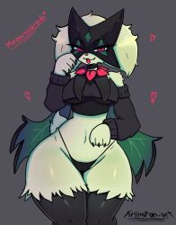 meowscarada from pokemon by krinsfon