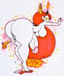 1futa 1girls anus big_ass big_breasts completely_nude erect_penis erection female flame futa_only futanari hekapoo horns huge_ass huge_breasts huge_cock huge_penis large_ass large_breasts light_hair light_skin mammal mammal_humanoid nutboiart8008 penetration red_clothing red_hair star_vs_the_forces_of_evil vagina white_skin wide_hips