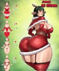 fubuki (one-punch man) from christmas by juiceofyellow