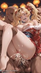 1girls ahe_gao ahegao_face ai_generated anal anal_insertion anal_sex big_breasts blonde_female blonde_hair blue_eyes bottomless breasts breasts_out bukkake clothed clothed_female cum cum_in_mouth cum_on_face cum_on_hair curvy curvy_body curvy_female dark-skinned_male double_penetration dreamyan_ai excessive_cum facial gangbang granblue_fantasy group group_sex hi_res high_quality high_resolution highres interracial kimono legs legs_together long_hair multiple_boys multiple_penises nipples open_mouth pleasure_face reverse_suspended_congress smile smiling thick_ass thick_thighs thighs tongue tongue_out topless topless_female twintails uncensored vagina vaginal_insertion vaginal_penetration vaginal_sex yukata zeta_(granblue_fantasy)