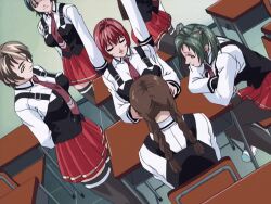00s 2002 6+boys 6+girls age_difference animated ass bedroom bible_black bible_black_gaiden black_hair black_thighhighs bow bowtie braided_twintails breasts brown_hair business chair chanting chubby_cheeks classroom closed_eyes collar cowboy cowboy_clothes cowboy_western desk envelope female green_eyes green_hair hairband large_breasts long_hair medium_breasts miniskirt money morita_rie multiple_boys multiple_girls necktie older_male_and_younger_female open_clothes open_shirt pantyhose pink_shirt reading red_hair red_skirt ritual school school_chair school_desk school_uniform shido_saki shikigami shirt shirts short_hair skirt suspenders tagme takashiro_hiroko teacher_and_student thick_eyebrows thighhighs tongue tongue_out twintails vest walking western white_shirt