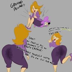 2020s 2026 2026s 3girls alternate_version_available animal_abuse ass ass_focus big_ass black_text blue_eyeshadow canine champers clenched_fist clenched_hands curvaceous curvy curvy_body curvy_figure curvy_hips english english_text eyeshadow fair-skinned_female fair-skinned_female_body fair_skin fair_skinned_female full_body fully_clothed gassipon gassipons gray_background green_eyes grey_background human impact_lines jpeg marjoe_saint_sparks motion_lines neighbors_from_hell no_background pearl_necklace poodle presenting_hindquarters pumps purple_clothes purple_clothing same_character shameless simple_background southern southern_accent southern_belle swamp_ass swampass sweat_stain tbs tbs_(turner_broadcasting_system) tbs_television text thumbs_up twitter_link voluptuous voluptuous_female
