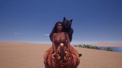 3d animated anthro anthro_on_female anthro_on_human anthro_penetrating black_skin desert double_penetration feral_on_female feral_on_human fur furry furry_on_human human human_penetrated maya_(wildlife) nude nude_female sound tiger video wildlife_(video_game)