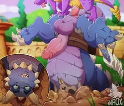 activision anal anal_sex animal_genitalia anthro balls bubba_(spyro) conditional_dnp dragon duo feral gay genitals male male/male male_only male_penetrated male_penetrating male_penetrating_male outside penetration penis sex sheath size_difference small_dom_big_sub spyro spyro_the_dragon stuck surprise video_games xnirox yaoi