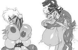 1girls aeolus06 anthro antlers balls big_balls big_breasts big_penis blush bodily_fluids breast_grab breasts busty cervid cum cum_in_pussy cum_inside dark-skinned_female dark_skin doggy_style duo earrings ejaculation erection excessive_cum fan_character female fur genital_fluids genitals goddess hand_on_breast hanging_breasts horn huge_balls huge_breasts huge_cock hyper hyper_balls hyper_genitalia hyper_penis inflation interspecies jungle_de_ikou leaf male male/female male_penetrating mammal mii_(jungle_de_ikou) monochrome muscular muscular_anthro muscular_male necklace nipples nude paizuri penetration penis pubes sex short_hair skull_necklace stomach_bulge titjob tribal vaginal_penetration vein veiny_penis