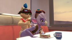 1boy 1girls 3d animated backdoor_style breakfast diner drinking eating eating_during_sex eating_food food jayhog1992 league_of_legends morning no_sound public public_sex riot_games sandwich source_filmmaker teemo tristana video yordle