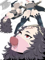 1girls black_hair blood censored death decapitation deepthroat female female_death fire_emblem fire_emblem_fates gore guro neck_fucking necrophilia nyx_(fire_emblem) oral penis_in_mouth penis_out red_eyes reverse_blowjob reverse_deepthroat severed_head skull_fucking veiled616