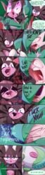 angry angry_sex comic crying crying_with_eyes_open funny gallade gothitelle hate_sex hug hugging humor masterploxy nintendo pokemon pokemon_(species) screaming