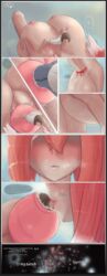 1boy 1futa absorption absorption_vore big_balls big_breasts big_penis breasts breasts_squeeze cepfai clothing cock_ribbon cock_vore comic completely_nude corruption english_text futa_giantess futa_with_male futanari futanari_pred giant_futanari giantess hard_vore huge_balls huge_breasts huge_cock kiss kissing macro_futa male micro micro_in_cleavage micro_in_penis micro_in_urethra micro_insertion micro_male micro_on_macro micro_on_penis nude penis penis_ribbon ribbon size_difference soul_absorption soul_vore swallowing text two-tone_hair unwilling unwilling_prey unwilling_vore urethral_vore vore white_hair