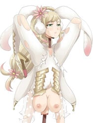 amputee blonde_hair blood breasts censored death decapitation female female_death fire_emblem fire_emblem_heroes gore guro nipples sharena_(fire_emblem) sharena_(spring)_(fire_emblem) veiled616