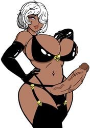 1futa balls_in_panties big_ass big_balls big_breasts big_butt big_penis bikini clothed clothing cosplay dark-skinned_futanari dark_skin domina_athelia(draw_is_dope) draw_is_dope elbow_gloves erect_penis erection futa_only futanari garter_belt gloves hair_over_one_eye hand_on_hip huge_breasts huge_cock human lady_death mostly_nude penis penis_under_clothes posing purple_eyes short_hair solo solo_futa standing tales_of_versaria tan tanned tanned_skin thick_thighs thighhighs veiny_penis white_hair wide_hips