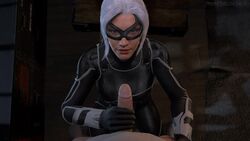 3d animated black_cat_(marvel) blue_eyes chasingnero costume cute felicia_hardy handjob lipstick looking_at_viewer marvel marvel_comics masturbation no_sound penis platinum_blonde_hair pov pov_eye_contact sony_corporation sony_interactive_entertainment source_filmmaker spandex spider-man_(ps4) spider-man_(series) thick_lips tight_clothing video white_hair wide_hips