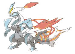 breasts dragon fire ice kyurem kyurem-white pokemon pokemon_bw2 pussy wings