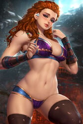 1girls absurd_res aloy auburn_hair bra breasts female female_only female_protagonist guerilla_games hi_res horizon_zero_dawn lingerie long_hair medium_breasts neoartcore paid_reward panties patreon_reward red_hair solo solo_female solo_focus sony_interactive_entertainment stockings torn_stockings