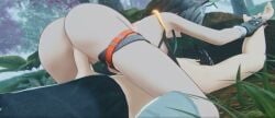1boy 1boy1girl 3d 3d_animation arknights arknights:_endfield ass bangs blender blender_(software) blue_eyes bouncing_ass breasts chaosheartt cowgirl_position cum_inside dark_hair dick endministrator_(arknights:_endfield) eyepatch female female_on_top fully_naked fully_nude grey_hair has_audio large_breasts looking_at_partner medium_breasts moaning nude nude_female on_top_of_another outdoors penis sex straight subtitled tagme tail tangtang_(arknights:_endfield) tiger_ears tiger_girl tiger_tail video voice_acted