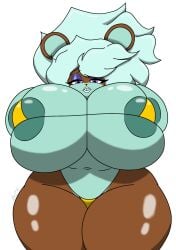 1girls belyasnikov big_breasts bikini bikini_bottom bikini_top breasts child_bearing_hips curvy curvy_figure enormous_breasts female female_only ghost ghost_girl giant_breasts gigantic_breasts ginormous_breasts hair_flower huge_breasts large_breasts massive_breasts oc original_character thick_thighs thighs thunder_thighs voluptuous voluptuous_female wide_hips