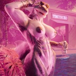 1girls 3d abs anthro big_breasts breasts casual_nudity monster_can muscular muscular_female naked naked_female nipples nude nude_female original original_character pussy shades shark shark_girl shark_humanoid shark_tail sharp_teeth solo solo_female tiktik3d vagina wet_body wet_skin