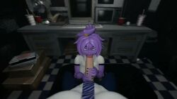 1_minute_long 3d 3d_animation animated apexofmods big_ass big_penis blowjob cock_on_face femboy femboysub five_nights_at_freddy's fnaf huge_ass huge_cock male_on_femboy mishuyuu_(modeler) penis_on_face purple_body purple_guy_(fnaf) purple_hair purple_skin sfm source_filmmaker tagme video william_afton