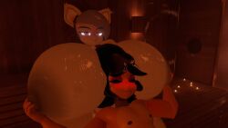 1boy 1femboy 1girls 3d belyasnikov big_breasts breasts busty enormous_breasts female femboy_belya_(belyasnikov) femboy_on_female giant_breasts gigantic_breasts grabbing_breasts huge_breasts hyper_breasts kamila_(mega2109) large_breasts plump_thighs sauna sitting_between_breasts sweat sweatdrop thick_thighs thighs thunder_thighs voluptuous voluptuous_female