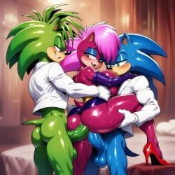 ai_generated anal_sex blue_fur brother_and_sister double_penetration green_fur incest incest_(lore) legs_apart long_penis magenta_fur male/female manic_the_hedgehog partially_clothed pink_hair sex siblings sonia_the_hedgehog sonic_(series) sonic_the_hedgehog sonic_the_hedgehog_(series) sonic_underground straight vaginal_penetration veiny_penis