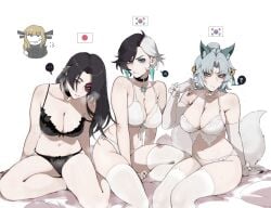 2d 2d_(artwork) 4girls ami_han asian asian_female bed big_ass big_breasts foursome imminent_sex japanese japanese_female korean_female lesbian lingerie luna_snow luna_snow_(marvel_rivals) magik_(illyana_rasputin) magik_(marvel_rivals) marvel marvel_rivals masoq095 psylocke psylocke_(sai)_(vengeance) seol_hee sweat tagme thick_thighs undressing white_fox_(marvel) white_fox_(marvel_rivals) yuri
