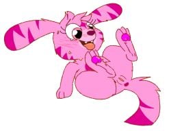 animal_genitalia animal_pussy anthro anus blush claws constricted_pupils edit edited facial_mark fangs feet female feral furrc0zy furry furry_female genitals katsuma katsuma_(species) legs_up lying mammal moshi_monsters no_humans on_back open_mouth pawpads pink_eyes pink_fur pussy simple_background smile solo spread_legs sweat tail tears teeth tongue tongue_out two-tone_fur white_background wide_eyed