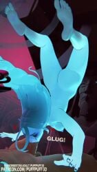 1boy 1girls 3d animated ass blue_hair blue_skin breasts deadlock deepthroat face_fucking feet female female_focus floating irrumatio light-skinned_male light_skin male oral oral_sex puffpuff3d runny_makeup shorter_than_30_seconds sound tagme thighs throat_fuck video vindicta_(deadlock) zmooshieva