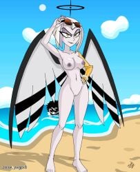 beach boobs hazbin_hotel hazbin_hotel_(season_2) jose_yvgpi8 josetolleres2 josey8_(oc)(jose_yvgpi8) lute_(hazbin_hotel) oc pussy tagme