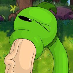 ambiguous_gender cock dick forced forced_oral green_skin idk_what_to_tag_it oral oral_penetration oral_sex peashooter_(pvz) penis plant plants_vs._zombies plants_vs_zombies pvz tagme