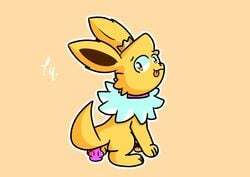 absurd_res blep dildo dildo_sitting eeveelution feral hi_res jolteon knot male masturbation nintendo noodletheartist penetration pokémon_(species) pokemon royalty sex_toy simple_background solo tongue tongue_out toying_self video_games yellow_background