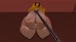 belly_overhang big_ass big_breasts blindfold blindfolded_female bondage bondage_club chubby_female obedient_female puta_01_(bondage_club) rojo84 rojo_parasito slave slut_01_(bondage_club) slutty_female tears yellow_hair