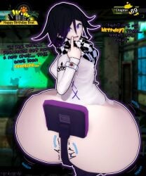 ass big_ass big_booty big_butt booty brat bratty butt butt_crack chair chair_breaking cockrochi danganronpa danganronpa_v3 fat_ass fat_booty fat_butt femboy gigantic_ass gigantic_butt huge_ass huge_booty huge_butt kokichi_ouma large_ass large_booty large_butt massive_ass massive_booty massive_butt ouma_kokichi purple_hair
