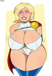 1girls alien alien_girl alien_humanoid alternate_version_available artist_name bent_forward big_breasts blonde_hair boob_window cape cleavage dc dc_comics deep_cleavage female female_only femsub gloves huge_breasts hypnosis kryptonian large_breasts leotard lipstick mind_control motion_lines nipple_bulge no_pupils pink_eyes pinup polmanning presenting presenting_breasts red_lipstick simple_background smile smiling smiling_at_viewer solo solo_female spiral spiral_eyes submissive submissive_female thick thick_thighs thigh_gap thighhighs thighs white_background