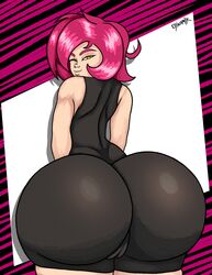 ass big_ass big_butt bubble_butt cameltoe dynamik808 gaz_membrane invader_zim leotard nickelodeon orange_eyes pink_hair skin_tight tagme wide_hips