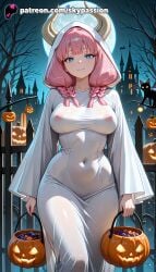 1girls 2019 2025 ai_assisted ai_generated anime artist_name aura_(sousou_no_frieren) bare_tree basket big_breasts blue_eyes breasts broom_riding bust busty candle candy candy_cane castle costume crescent_moon demon_horns explicit female food frieren_beyond_journey's_end ghost_costume halloween halloween_bucket happy_halloween hat hi_res high_quality high_resolution highres holding_basket house jack-o'-lantern large_breasts long_hair moon moonlight night night_sky patreon patreon_username pie pink_hair pumpkin purple_sky see-through silk sky skypassion sousou_no_frieren spider stable_diffusion sweets tail tower town watermark witch