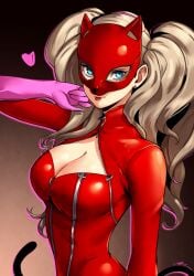 ann takamaki from persona by eightyfourart